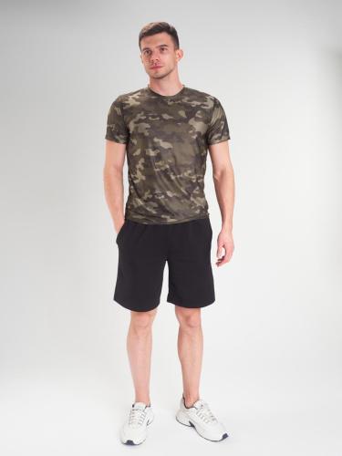 Футболка влагоотводящая C-5597, оливковый, флора