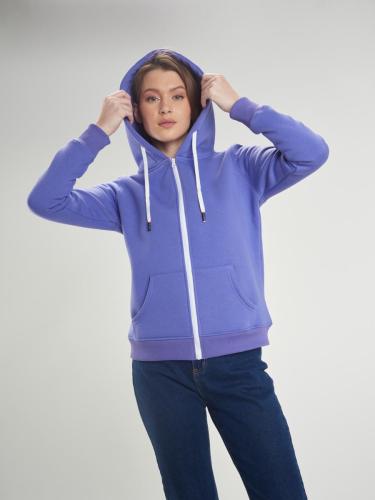 Худи на молнии  C-40520, т-сиреневый