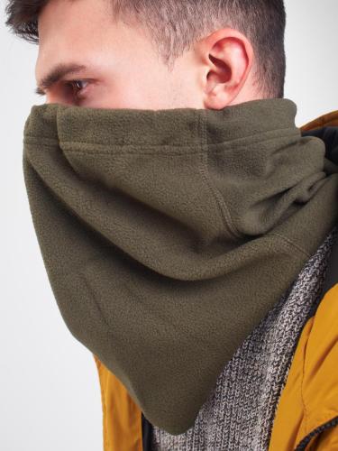 Шарф-нагрудник, шарф-труба, оливковый