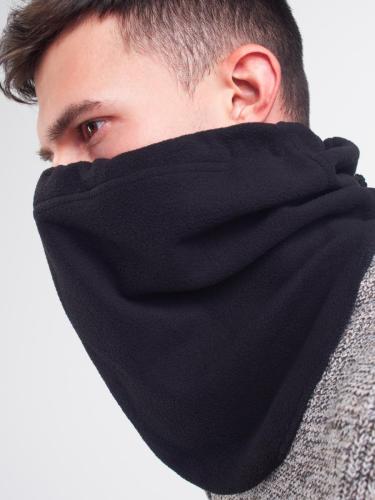 Шарф-нагрудник, шарф-труба, черный