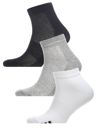 Носки мужские (3 пары) С-1509, черный, белый, серый